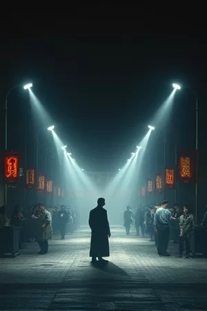 《归途列车》封面，夜行列车车窗的暖色灯带