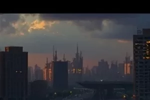 《长夜灯塔》剧集封面，孤岛灯塔与潮汐礁石
